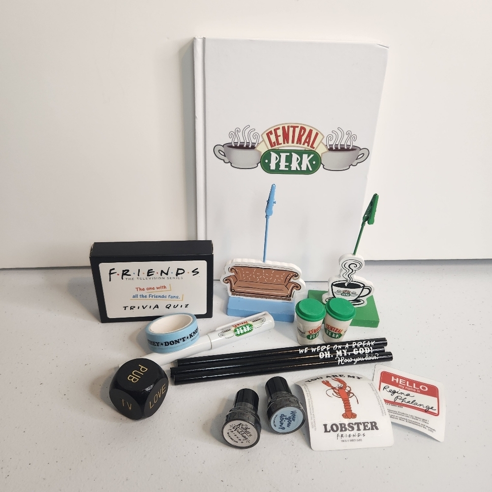 Friends Central Perk Stationary Office Desk Lot New Gifts Central Perk Trivia